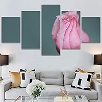 SIGNWIN 5 Panel Canvas Wall Art Flora Snapshot for Home Decorations Ready to Hang - 60