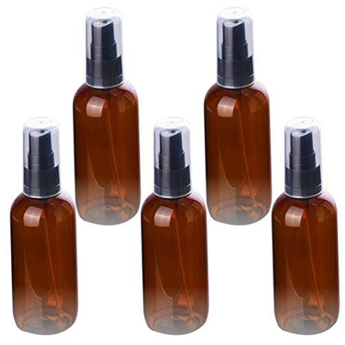 Preisvergleich Produktbild Artibetter 5 Stück Plastik Leere Flasche Haustier Nachfüllbare Handschaum Spender Flüssige Sprühnebel Lotion Kosmetikbehälter für zu Hause im Freien (50 Ml Hellbraun)
