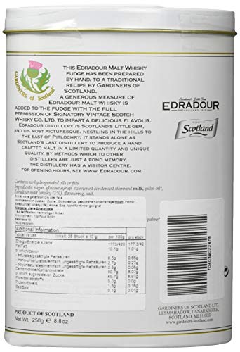 Gardiner’s of Scotland Edradour Malt Whisky Fudge (1 x 250 g)