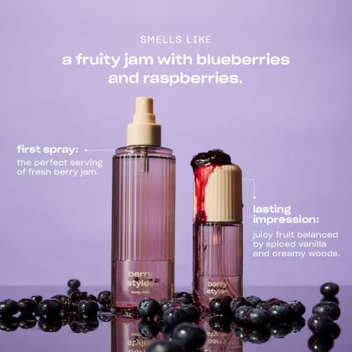Snif Berry Styles Body Mist 8oz, Fruity Gourmand Fragrance Mist for Body & Hair, Blueberry, Raspberry & Vanilla, Clean, Vegan, Cruelty Free - Image 4