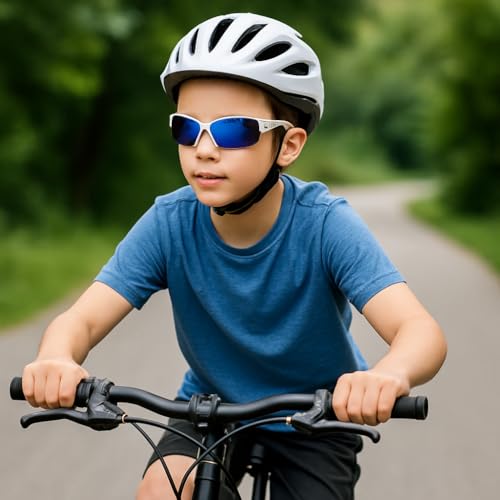 Image of ALNA-TURA Sport Sunglasses For Kids Boys And Girls Multicolors Googles For kids Stylish Modern & Fashion Sunglasses, Cycling Running Glasses (Age 3 To 12 Years)