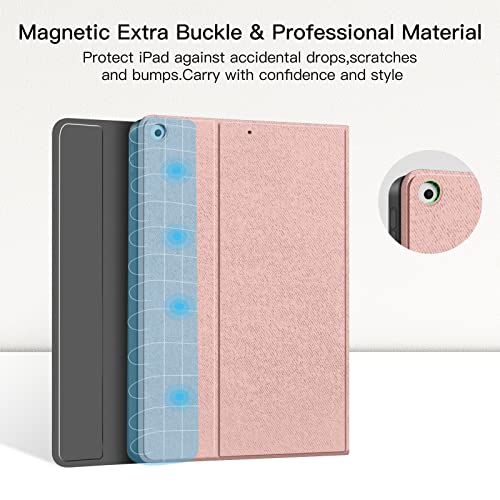 Funda con teclado para iPad 7ª generación perfecta para estudiar y trabajar en cafeterías 6