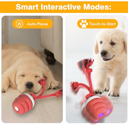 Interactive-Dog-Toys-for-Boredom-Rechargeable-Electric-Dog-Balls-Dog-Toys-to-Keep-Them-Busy-Automatic-Moving-Dog-Products-Interactive-Puppy-Dog-Toys-Ball-Crimson