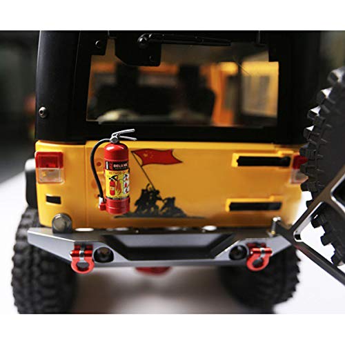 E-outstanding 1-Pack Decoration Fire Extinguisher with Sticker for 1/10 Scale RC Rock Crawler Axial SCX10 RC Car Truck Parts