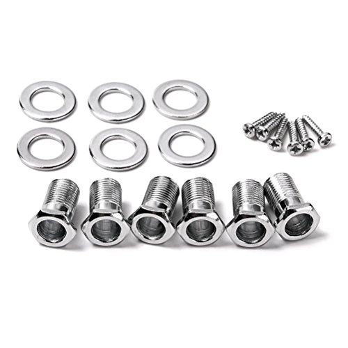 Healifty Lot de 6 chevilles 3L3R scellées pour guitare électrique – Mécaniques chromées avec vis de montage, viroles… - Les Beatles, Paul McCartney, John Lennon, RIngo Starr, George Harrison Healifty Lot de 6 chevilles 3L3R scellées pour guitare électrique - Mécaniques chromées avec vis de montage, viroles… – Image 6