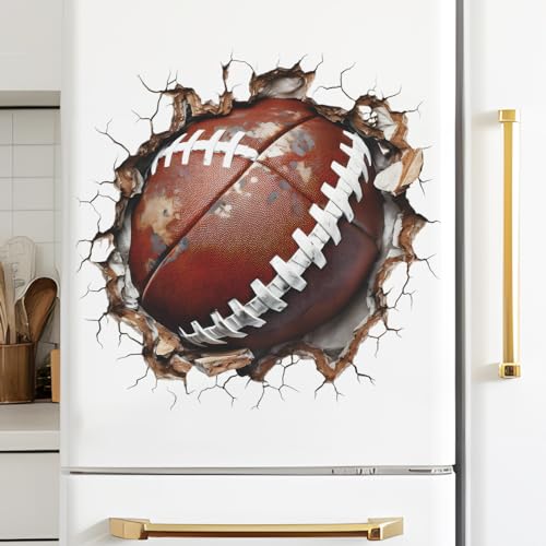 Vinilo decorativo 3D fútbol 24x24 pulg adhesivo para pared miniatura 5