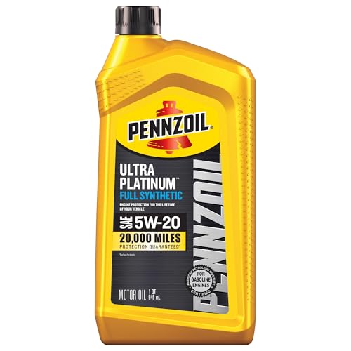 Pennzoil Ultra Platinum Full Synthetic 5W-20 Motor Oil, 1 Qu...