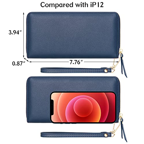 Image of GEEAD Custom Design Wristlet Wallets for Women PU Leather RFID Blocking Wallet