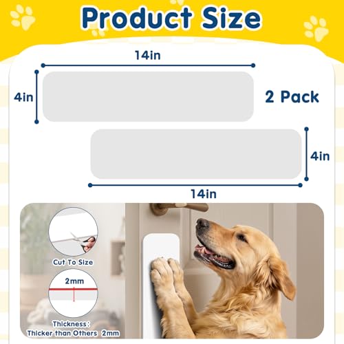 Silicone Door Kick Plate,Dog Door Protector from Scratching 2 Pcs by REFLYING - Used condition - Image 4