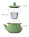 Sotya Cast Iron Teapot, Tetsubin Japanese Tea Kettle (700ml, Green)