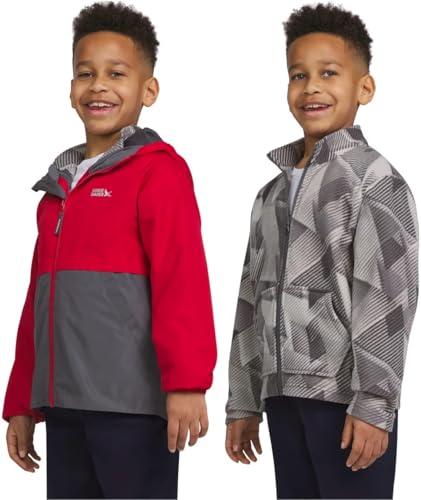 Image of Eddie Bauer Youth Lone Peak 3 in 1 Jacket (US, Alpha, Medium, Regular, Iron Gate)