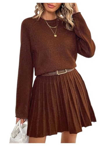 Verdusa Women's 2 Piece Cozy Sweater Sets Pullover Sweaters with