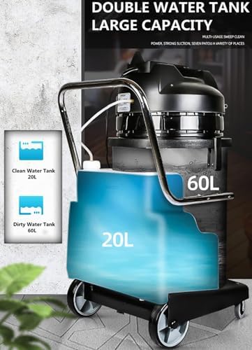 Portable 3-in-1 Carpet Cleaner Machine, 20L/30L/40L Stainless Steel Deep Cleaner for Household & Commercial Use - Ideal for Carpets, Sofas, Curtains, Upholstery Cleaning