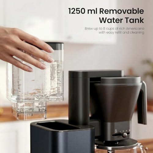 Image of Kismile SCA-Certified 8-Cup Drip Coffee Maker with Pour-Over Control
