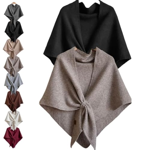 Women’s Fashion Triangle Shawl Scarf,Women’s Solid Color Shawl,Pashmina Sweater Wraps for Women