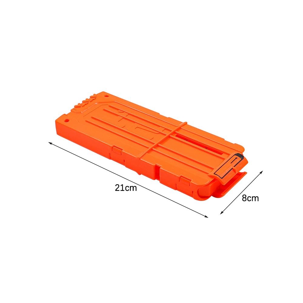 POFET Clip per Pistola a Proiettile Morbido, capacità di riserva, 12 Clip a Ricarica Rapida per la Serie Nerf Elite