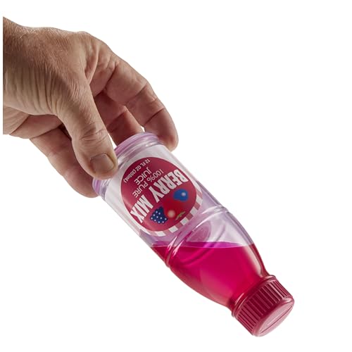 Image of Melissa & Doug Tip & Sip Toy Juice Bottles and Activity Card (6 Pcs) Pretend Play Food Set, Play Kitchen Food for Ages 3+ (Pack of 6)