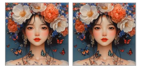 Art kit complet diamond painting 5D motif floral, le cadeau créatif idéal pour les femmes