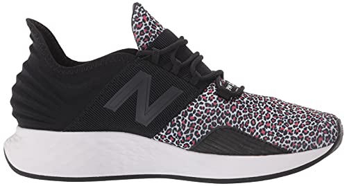 New Balance Women's Fresh Foam Roav V1 Sneaker, Black/Vivid Coral/White, 7.5 M Us #TOP5