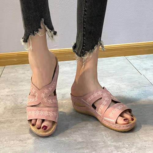 Sandales anti-dérapante à plate-forme rétro : marchez en toute sécurité avec style