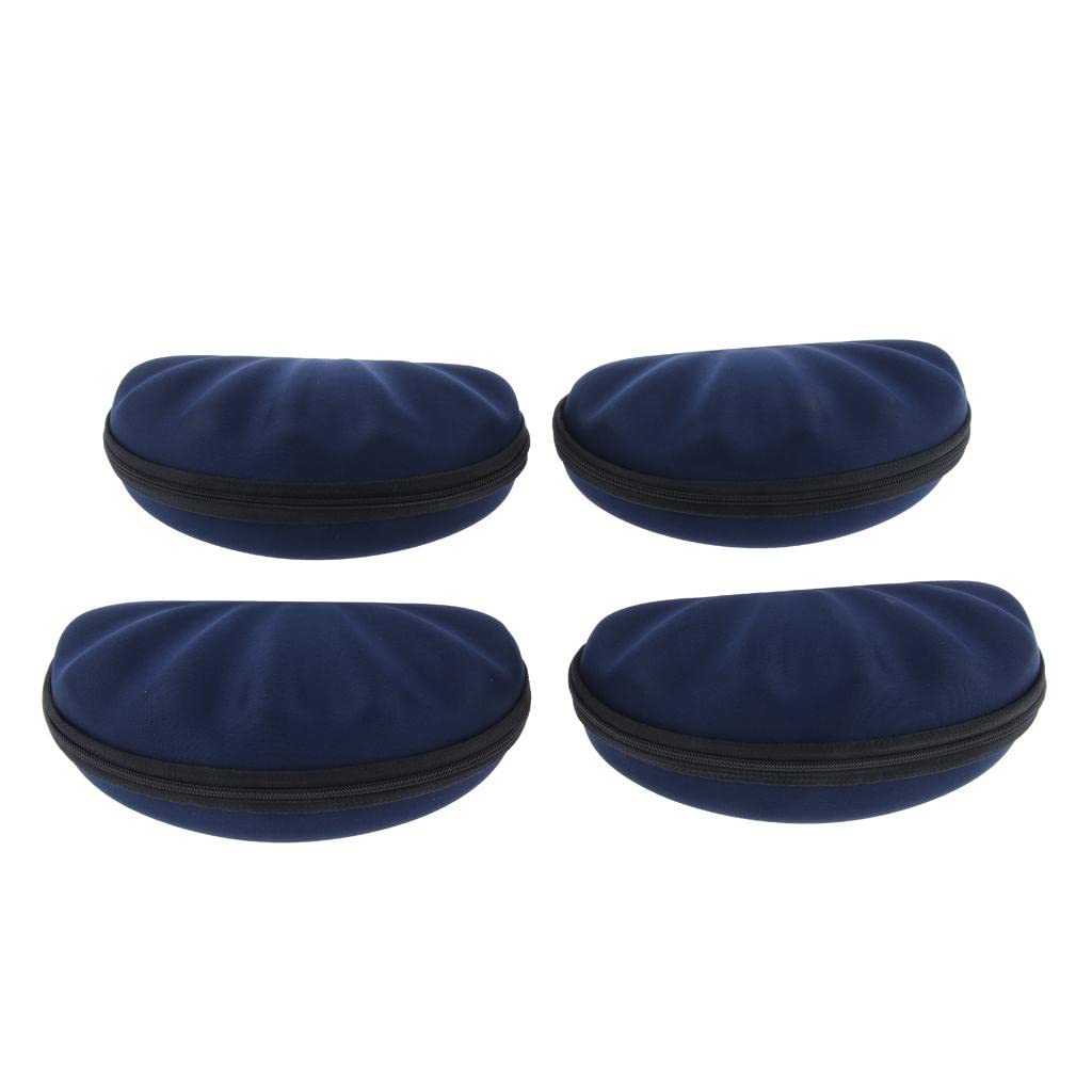 jazzy pearls 4Pcs EVA Zipper Eyeglass Box Glasses Case Protector Container Dark Blue-picture-40