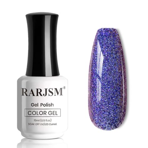 Esmalte de gel camaleón multichrome azul a morado 15ml miniatura 1