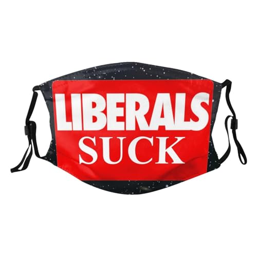 Liberals Suck Adult Dust Mask Adjustable Dust Face with 2 Filter53