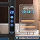 KWW Beheizter Handtuchhalter, Fernbedienung mit APP Tuya, Handtuchwärmer mit Timer, an der Wand Befestigter Heißer Handtuchwärmer für Badezimmer (Mattschwarz, 7+3Bars)