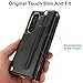 XIMAND for Samsung Galaxy Z Fold 7 Wallet Case with S-Pen Holder and Credit Card Holder, Built-in Front Screen Flim Protector,Luxurious Leather Magnetic Clasp Kickstand.(Black)