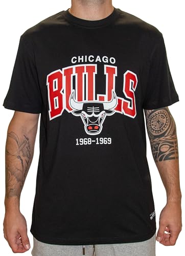 Mitchell & Ness NBA Hardwood Classics Team Arch T Shirt   Chicago Bulls, Negro, M