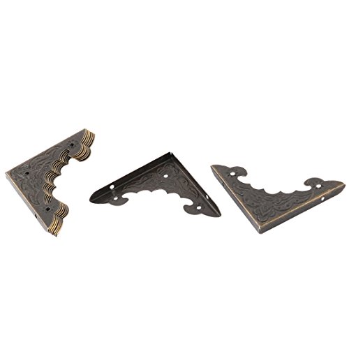Ruilogod Metal Household Cabinet Gift Box Package Corner Edge Protectors 9 Pcs Bronze Tone (id: 224 128 b04 0d9 c61