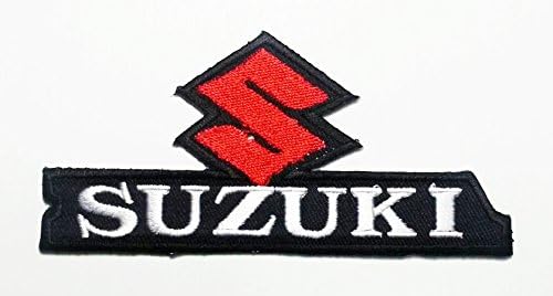 Suzuki - Motorbike - Motorsport - Motorcycles - Biker - Iron on Patch - Embroidered Patches - Applique...