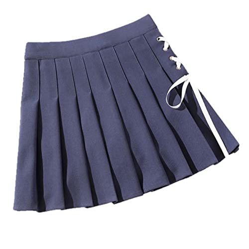 Jupe de marin pour femme grise coupe A-Line anti-chaleur pour rester fraîche