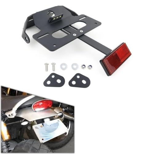 Support plaque immatriculation moto ajustement parfait et haute résistance - 2
