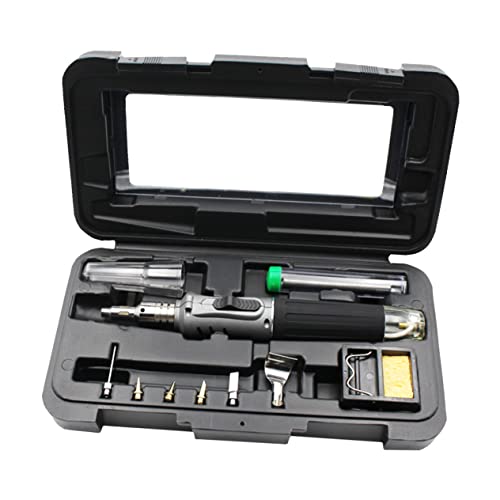 ARTIBETTER Self-igniting 10-in-1 Gas Soldering Iron Kit Cordless Turbo Torch 1300? Flame Propane Gas for Electronics Jewelry