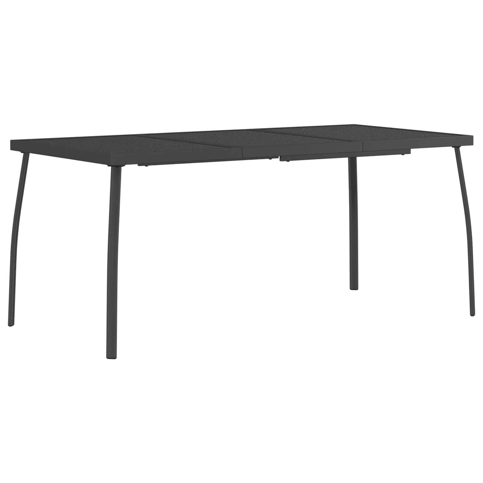 Genérico Conjunto de Comedor 5 uds. Antracita Acero,Mobiliario,Conjuntos de Muebles,165 x 80 x 72 cm-3422862