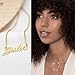 MyNameNecklace Personalized Custom Classic Name Necklace in Sterling Silver 925 or Gold Plating - Custom Jewelry for Her silver