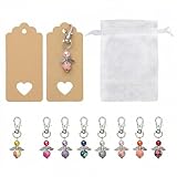 VGOODALL 32 Stück Schutzengel Anhänger Set mit Organzasäcken für Kommunion, Hochzeit, Taufe und Party-Geschenk