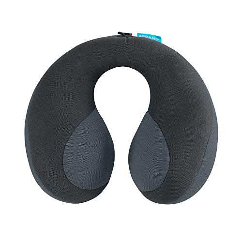 APRAMO Oreiller de voyage pour enfants avec soutien du cou et de la tête - Oreiller ergonomique pour les longs trajets en voiture, avion - Gris