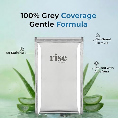 Image of Quick Beard Color & Hair Color Gel | Aloe Vera Infused Ammonia Free Formula | No Mixing No Mess Application | Natural Black | 25ml Sachet Pack of 4