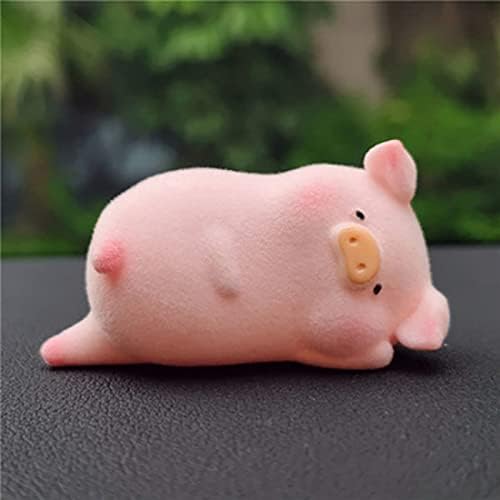Car Rear View Mirror Pendant Lucky Piggy Hanging Ornament Auto Interior Decoration , Office Home Gardening Hanging (Lying Sideways)