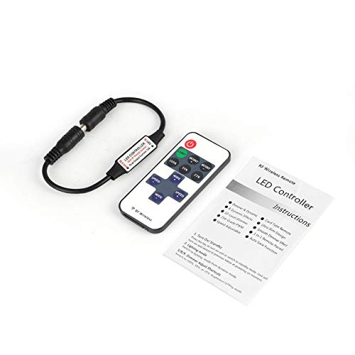 Preisvergleich Produktbild Ballylelly Mini-Lichtgürtel-Dimmer RF Mini-Monochrom-LED-Streifen Kupferdraht-Lampen-String-Controller DC12V-24V LED-Einfarbendimmer
