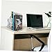 2Pcs Iron Art Book Stand Storage Rack Versatile Desktop Organizer for Books Magazines and Tools Design for Home Office Use