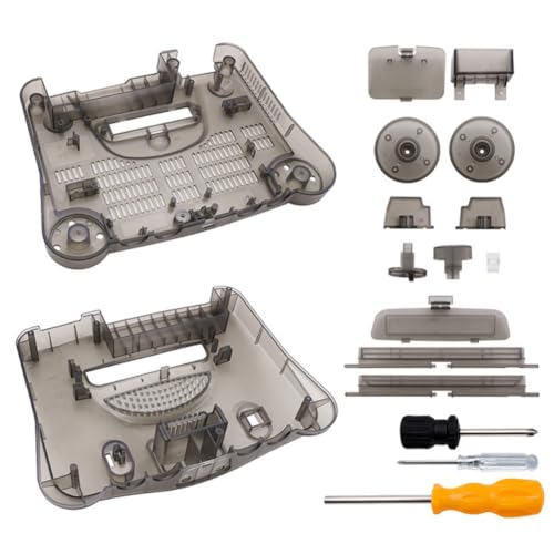Hzxkqmil Replacement Full Housing Shell for N64 Retro Video Game Console