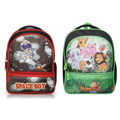 Image of Stylbase Waterproof School Bag with lunch bag combo for Boys and Girls Kids Bag with tiffin cover - Backpack Bag for Travelling for 5-7 Years 15 Inches