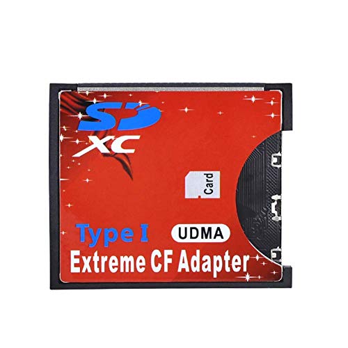 Abuycs SD CF Extreme Card Adapter Wireless WiFi SD MMC SDHC SDXC Slot to CF Type I Compact Flash Memory CF Card Adapter Reader Writer High Speed for SLR Camera