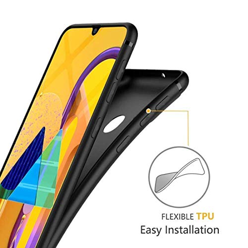 Image of Mobile Back Cover Case for Oppo A53(2020) (Silicone Case|CameraProtection|Black SC1510)