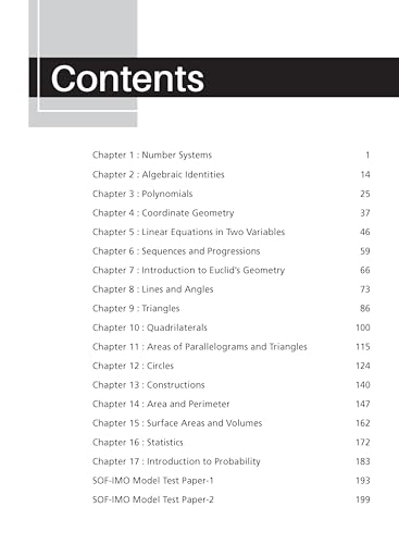 Image of MTG Mathematics (IMO) Olympiad Prep Guide Class 9 | Detailed Theory, Exercise with Self Test For Practice | SOF Olympiad Books For Exam 2026-27 (Useful For Level-1 & 2)