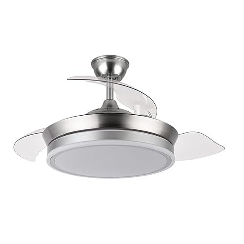 Eden pulse Ventilador DC 72W, 6120lm, 91dB, 3 aspas desplegables, 3000K-6000K, control remoto, temporizador y memoria; ideal para climatización y confort.