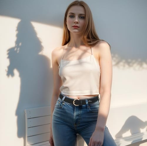 Women Elastic Braided Belt Woven Stretch Belt for Jeans Pants Casual Golf Belt3